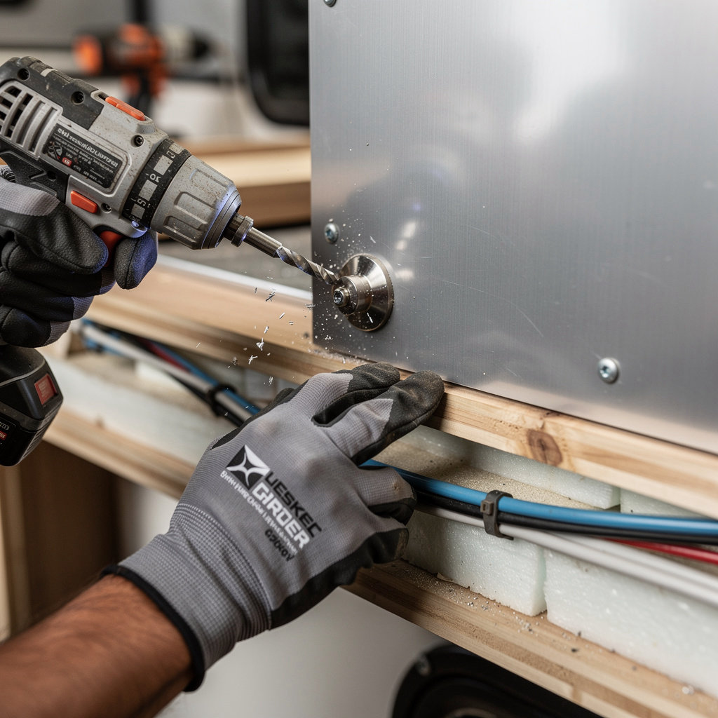 Dr. David's Tools and Fixtures Garage professional RV construction with precision tools and expert craftsmanship